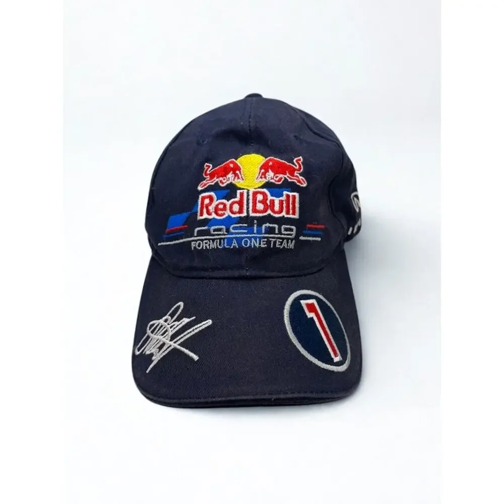 Sebastian Vettel #1 Red Bull Racing F1 Infiniti Hat Cap Embroidered Signature OS